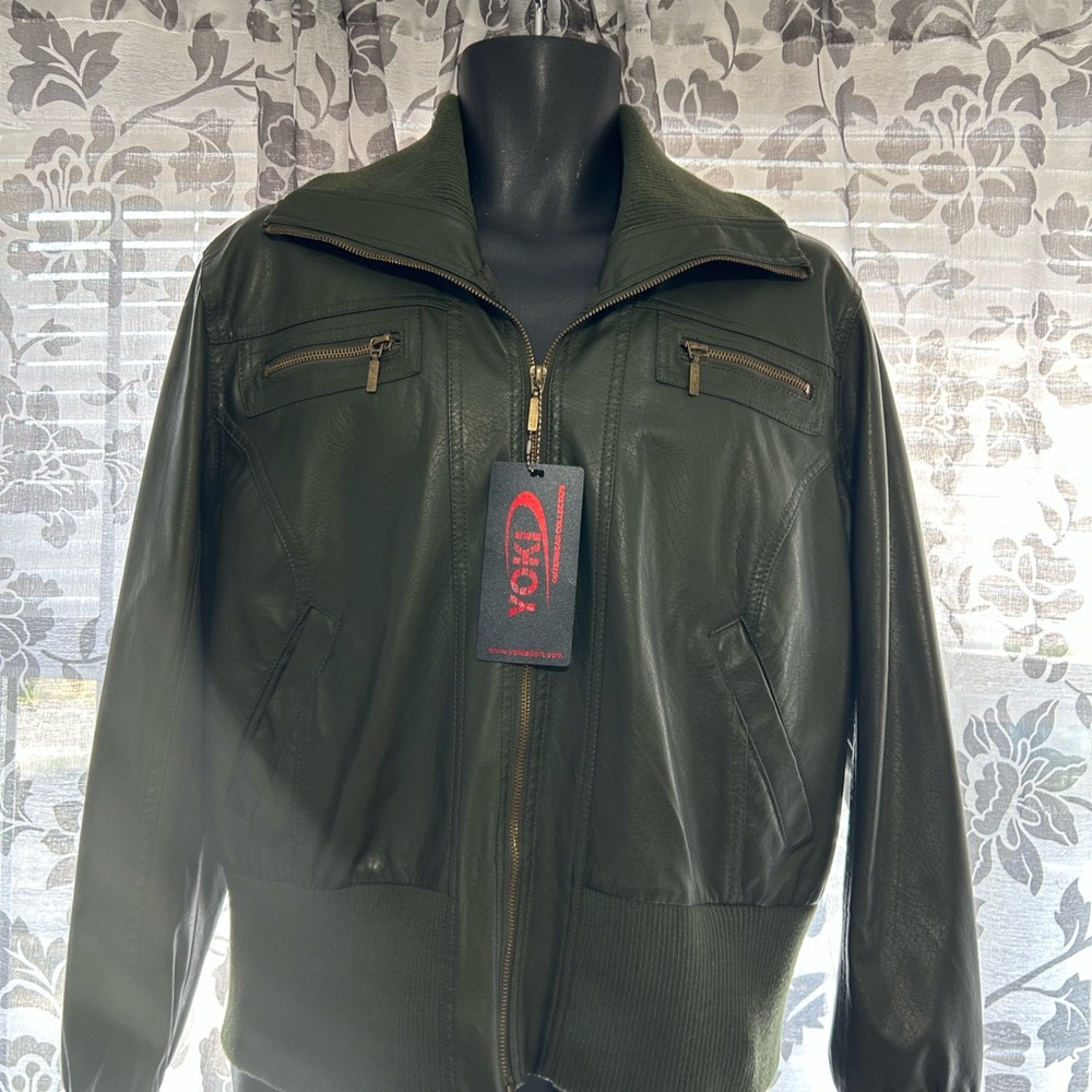Men's Green Leather Jacket
